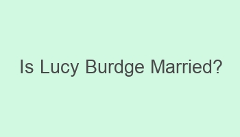 is lucy burdge married 103192