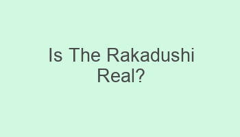 is the rakadushi real 102988