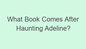 what book comes after haunting adeline 103893