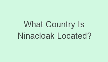 what country is ninacloak located 103722