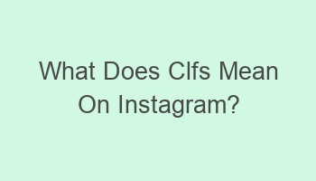 what does clfs mean on instagram 103332