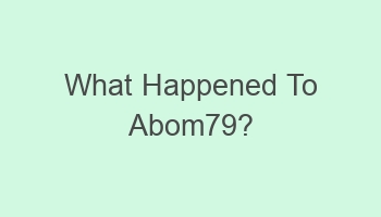 what happened to abom79 102804