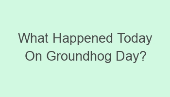 what happened today on groundhog day 103001