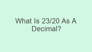 what is 23 20 as a decimal 103631