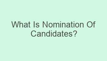 what is nomination of candidates 104084