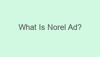 what is norel ad 104144