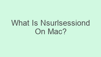 what is nsurlsessiond on mac 103961