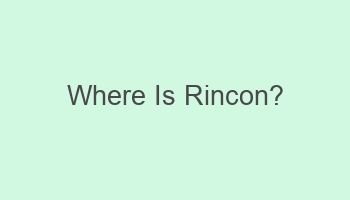 where is rincon 103369