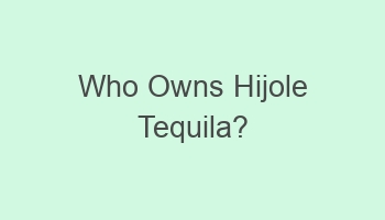 who owns hijole tequila 102840