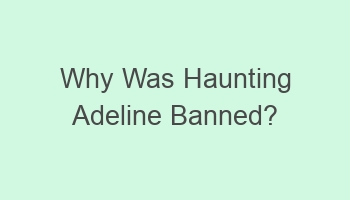 why was haunting adeline banned 102647