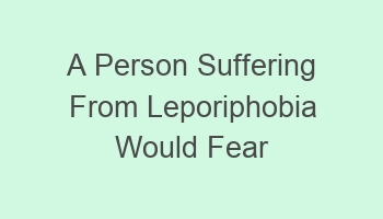 a person suffering from leporiphobia would fear which cartoon character 104960