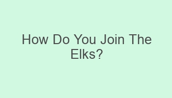 how do you join the elks 104495