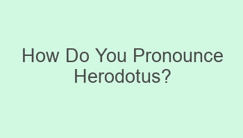 how do you pronounce herodotus 105333