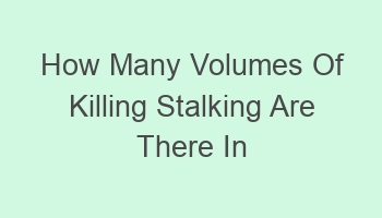 how many volumes of killing stalking are there in english 104487