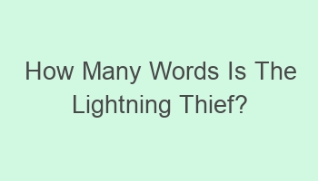 how many words is the lightning thief 105748