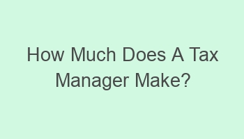 how much does a tax manager make 105747