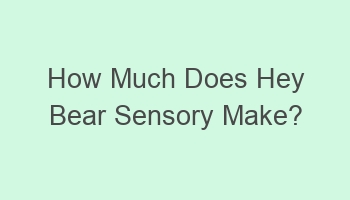 how much does hey bear sensory make 104596