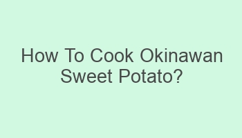 how to cook okinawan sweet potato 105745