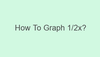 how to graph 1