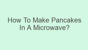 how to make pancakes in a microwave 104518