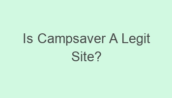 is campsaver a legit site 105041