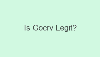 is gocrv legit 104734