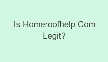 is homeroofhelp com legit 104515