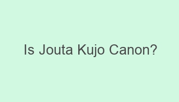 is jouta kujo canon 104911