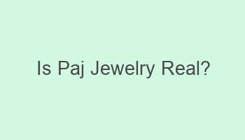 is paj jewelry real 104589