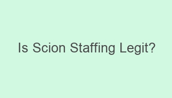 is scion staffing legit 104944