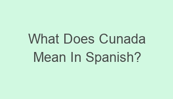 what does cunada mean in spanish 104706