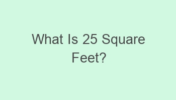 what is 25 square feet 104511