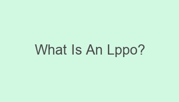 what is an lppo 104402