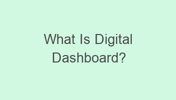 what is digital dashboard 105851