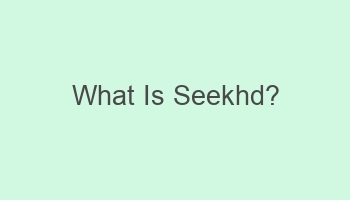 what is seekhd 105044