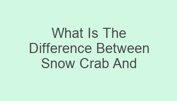 what is the difference between snow crab and bairdi crab 105335