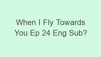 when i fly towards you ep 24 eng sub 104530