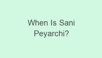 when is sani peyarchi 105204