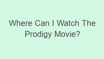 where can i watch the prodigy movie 104187