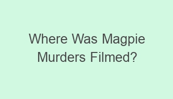 where was magpie murders filmed 104592