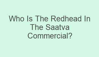 who is the redhead in the saatva commercial 104333