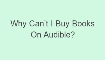 why cancabct i buy books on audible 104741