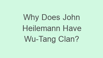 why does john heilemann have wu tang clan 104571