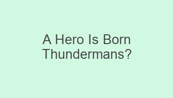 a hero is born thundermans 108198