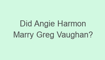 did angie harmon marry greg vaughan 108297