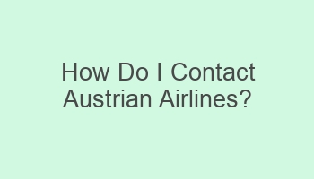 how do i contact austrian airlines 107998