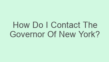 how do i contact the governor of new york 105980