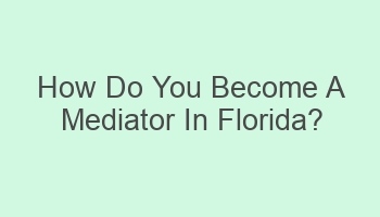 how do you become a mediator in florida 106804