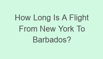 how long is a flight from new york to barbados 107139