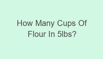 how many cups of flour in 5lbs 108189